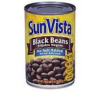 Sun Vista Beans Black No Salt Added - 15 Oz