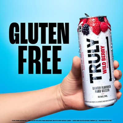 Truly Hard Seltzer Spiked And Sparkling Water Wild Berry 5% ABV Can - 24 Fl. Oz. - Image 4