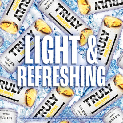 Truly Hard Seltzer Spiked And Sparkling Water Pineapple 5% ABV Can - 24 Fl. Oz. - Image 6