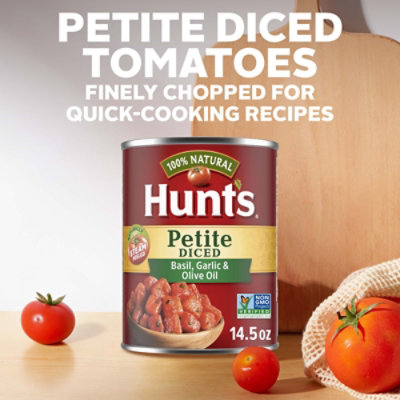 Hunt's Petite Diced Tomatoes Garlic & Olive Oil - 14.5 Oz - Image 2