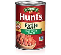 Hunt's Petite Diced Tomatoes Garlic & Olive Oil - 14.5 Oz