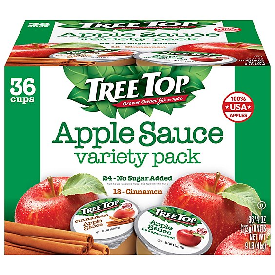 Tree Top Apple Sauce Variety Pack - 36-4 Oz