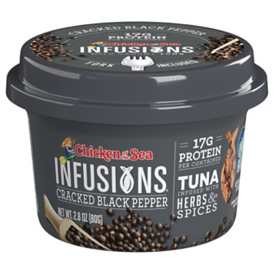 Chicken of the Sea Infusions Tuna Cracked Black Pepper - 2.8 Oz
