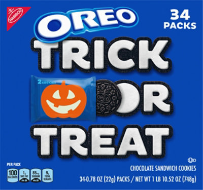 OREO Chocolate Sandwich Halloween Cookies Trick Or Treat Snack Packs - 34 Count - Image 6