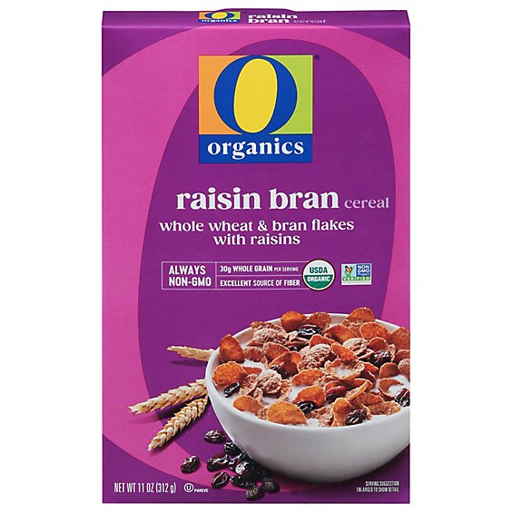 O Organics Cereal Raisin Bran - 11 Oz