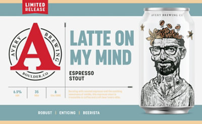 Avery Brewing Latte On My Mind Beer In Cans - 6-12 Fl. Oz. - Image 1