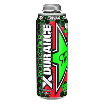 Rockstar Energy Drink Super Sours Green Apple - 24 Fl. Oz.