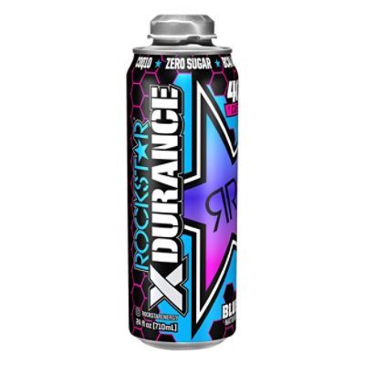 Rockstar Energy Drink Xdurance Blue Raspberry - 24 Fl. Oz.