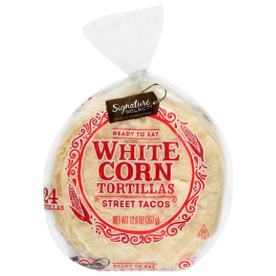 Signature SELECT Street Taco White Corn Tortilla 24 Count - 12.6 Oz
