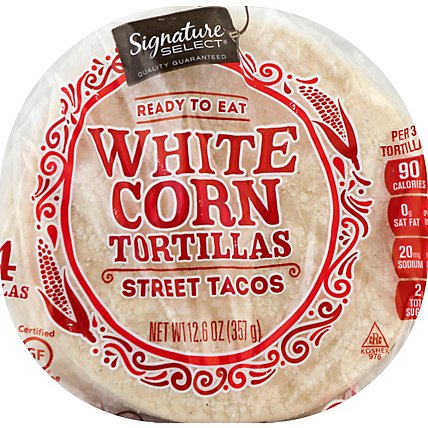 Signature Select Tortilla White Corn Street Taco 24ct - 12.6 Oz - Image 2
