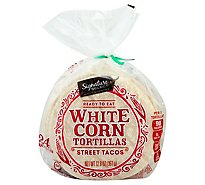 Signature Select Tortilla White Corn Street Taco 24ct - 12.6 Oz