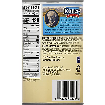 Kuners Beans Kidney Dark Red - 26 Oz - Image 6