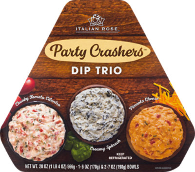 Italian Rose Party Crashers Dip Trio - 20 Oz