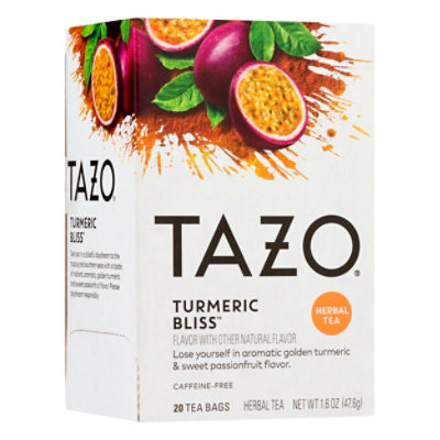 TAZO Herbal Tea Caffeine Free Turmeric Bliss - 20 Count