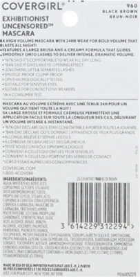 COVERGIRL Exhibitionist Uncensored Black Brown Mascara - 0.3 Fl. Oz. - Image 5