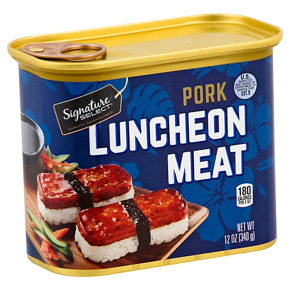 Signature Select Luncheon Meat Pork - 12 Oz