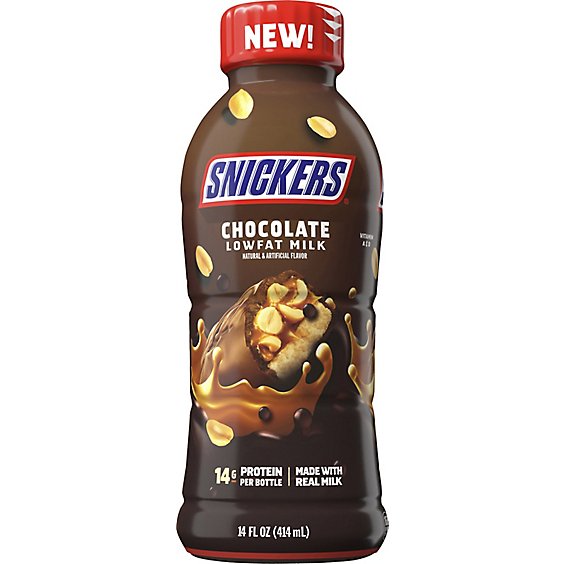 Nesquik Snickers Chocolate Low Fat Milk - 14 Fl. Oz.