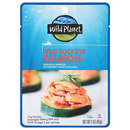 Wild Planet Pouch Salmon Sockeye Wld - 3 Oz - Image 3