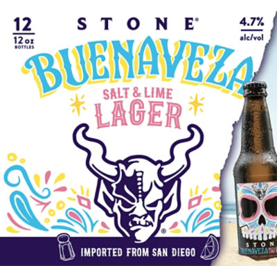 Stone Buenaveza Lager In Bottles - 12-12 Fl. Oz. - Image 2