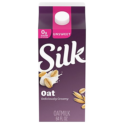 Silk Oat Yeah Oatmilk Dairy Free The 0g Sugar One - 64 Fl. Oz.