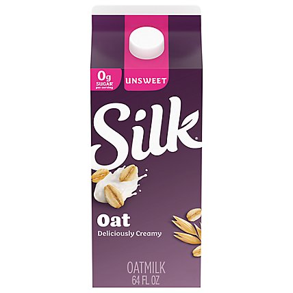 Silk Oat Yeah Oatmilk Dairy Free The 0g Sugar One - 64 Fl. Oz. - Image 1