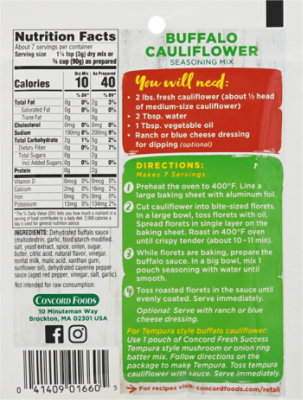 Concord Buffalo Cauliflower Seasoning Mix - .72 Oz - Image 6