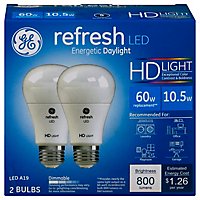 GE Light Bulbs Refresh LED HD Light Daylight Dimmable 60 Watts A19 - 2 Count - Image 3