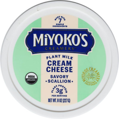 Miyoko's Creamery Savory Scallion Plant Milk Cream Cheese - 8 Oz - Image 2