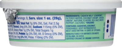 Miyoko's Creamery Savory Scallion Plant Milk Cream Cheese - 8 Oz - Image 6