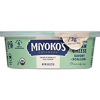 Miyokos Cream Cheese Vegan Sensational Scallion - 8 Oz - Image 2