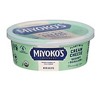 Miyokos Cream Cheese Vegan Sensational Scallion - 8 Oz