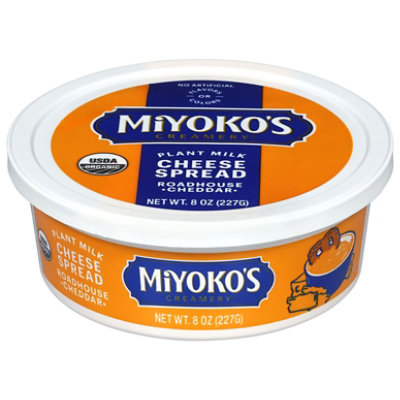 Miyoko's Creamery Roadhouse Cheddar Plant Milk Cheese Spread  - 8 Oz - Image 1