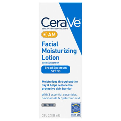 CeraVe AM SPF 30 Facial Moisturizing Lotion - 3 Fl. Oz. - Image 3