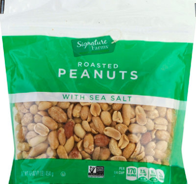 Signature Select/Farms Peanuts Roasted With Sea Salt - 16 Oz - Image 2