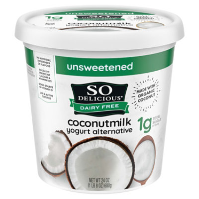 So Delicious Dairy Free Yogurt Alternative Coconutmilk Unsweetened - 24 Oz