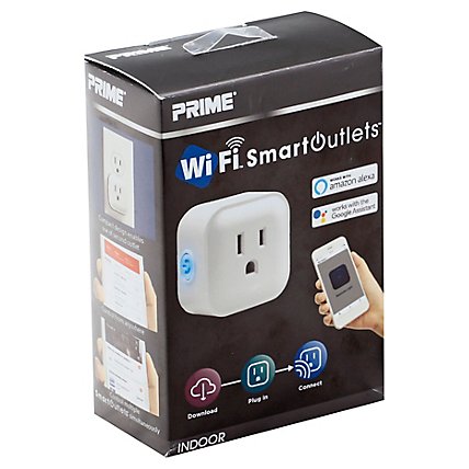 Prime Wifi Smart Outlets Indoor 1 Outlet - Each - Image 1