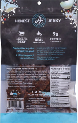 Country Archer Jerky Beef Original - 7 Oz - Image 6