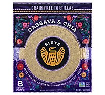 Siete Grain Free Cassava & Chia Tortillas - 8 Count