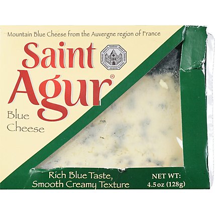 Saint Agur Wedge In Tray Blue Cheese - 4.5 Oz - Image 2