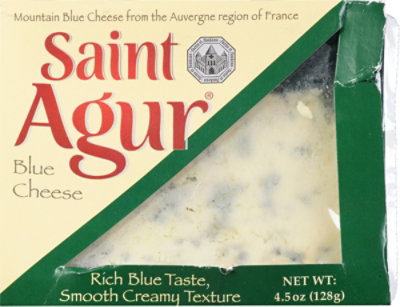 Saint Agur Wedge In Tray Blue Cheese - 4.5 Oz - Image 2