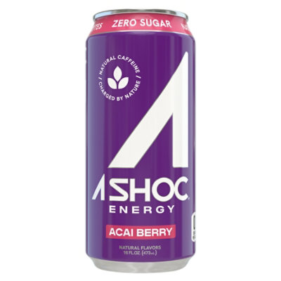 Ashoc Acai Berry Energy Drink - 16 Fl. Oz.