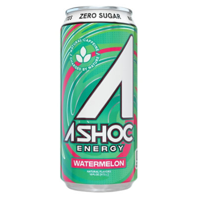 Ashoc Watermelon Energy Drink - 16 Fl. Oz. - Image 2