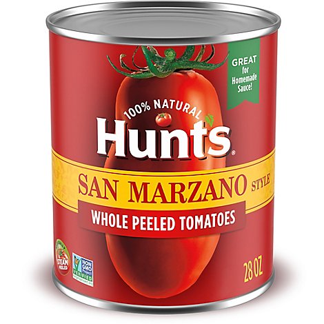Hunts San Marzano Style Whole Peeled Tomatoes Original - 28 Oz
