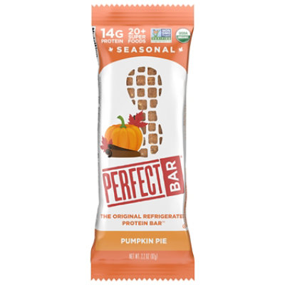 Perfect Bar Gluten-Free Pumpkin Pie Peanut Butter Organic Protein Bar - 2.2 Oz - Image 1