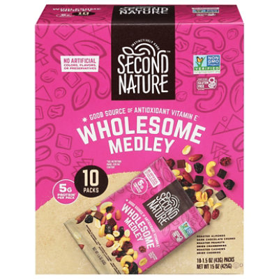 Second Nature Trail Mix Wholesome Medley - 10-1.5 Oz - Image 2