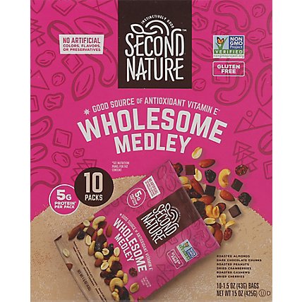 Second Nature Trail Mix Wholesome Medley - 10-1.5 Oz - Image 2