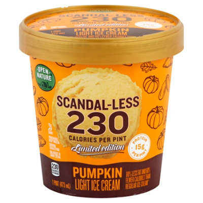 Open Nature Ice Cream Scandaless Pumpkin - Pint