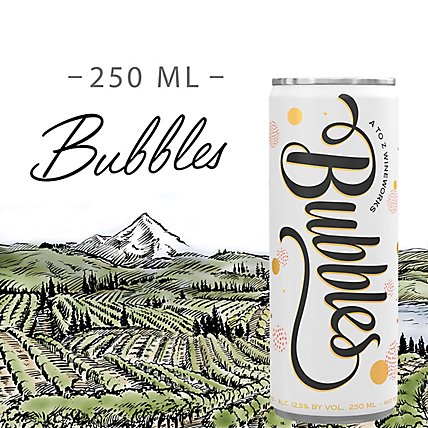 A To Z Bubble Sparkling Rose Can Wine - 250 Ml - Image 1