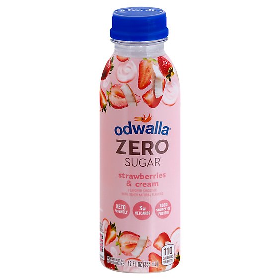 Odwalla Zero Sugar Smoothie Strawberries & Cream - 12 Fl. Oz.