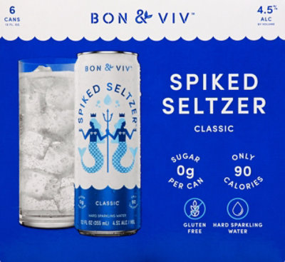 Bon & Viv Spiked Seltzer Classic In Cans - 6-12 Fl. Oz. - Image 2